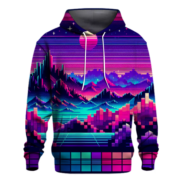 Electric Synthwave Landscape Hoodie