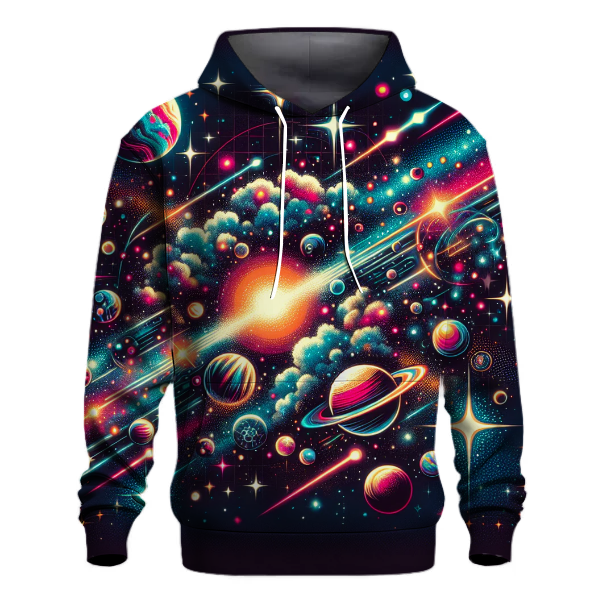 Retro Cosmic Odyssey Hoodie