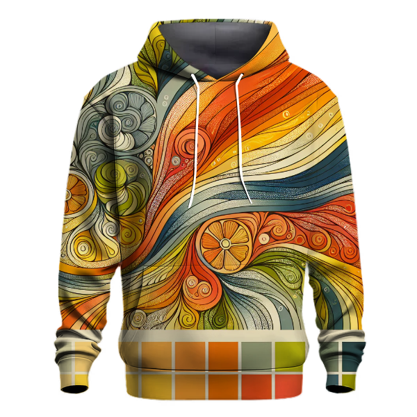 Funky Citrus Tie-Dye Hoodie