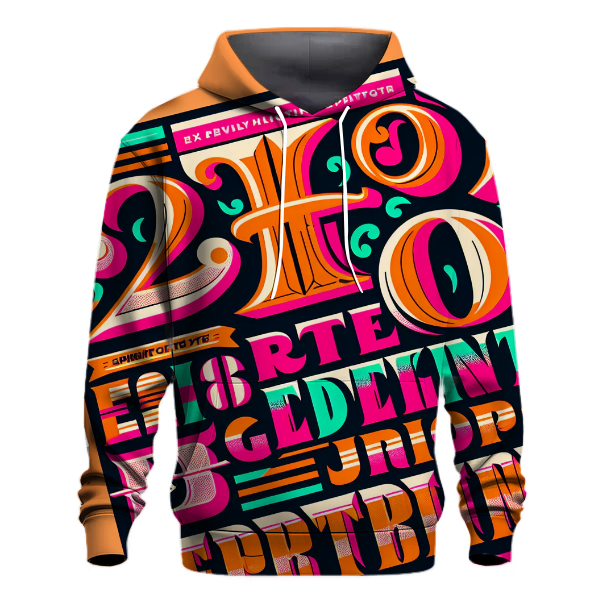 Bold Typography Hoodie