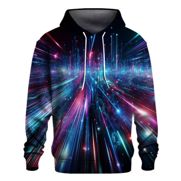 Futuristic Light Trails Hoodie