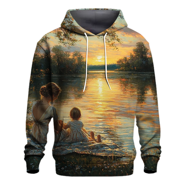 The Embrace of Serenity A Mothers Calm Presence Hoodie