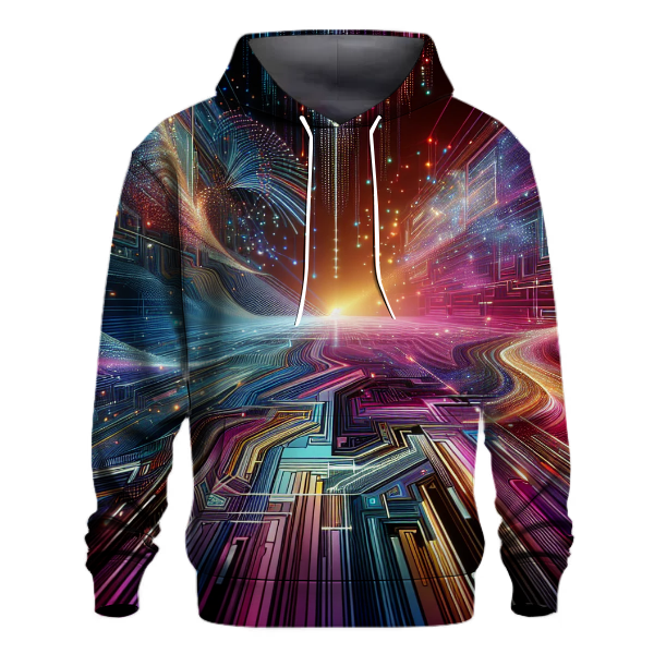 Holographic Cyber Lines Hoodie