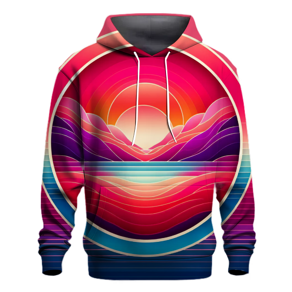 Bold Tropical Sunset Hoodie