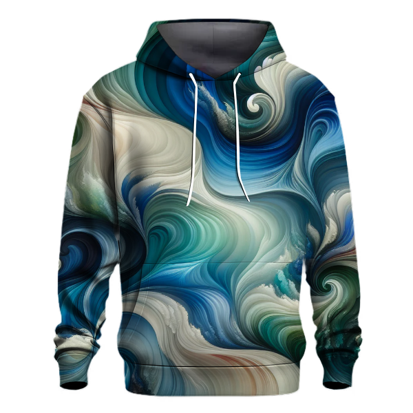 Sapphire Waves Tie-Dye Hoodie