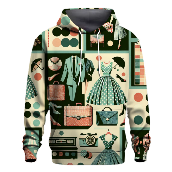 Retro Polka Dot Charm Hoodie