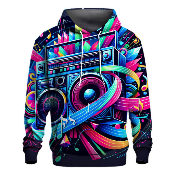 Colorful Boombox Remix Hoodie