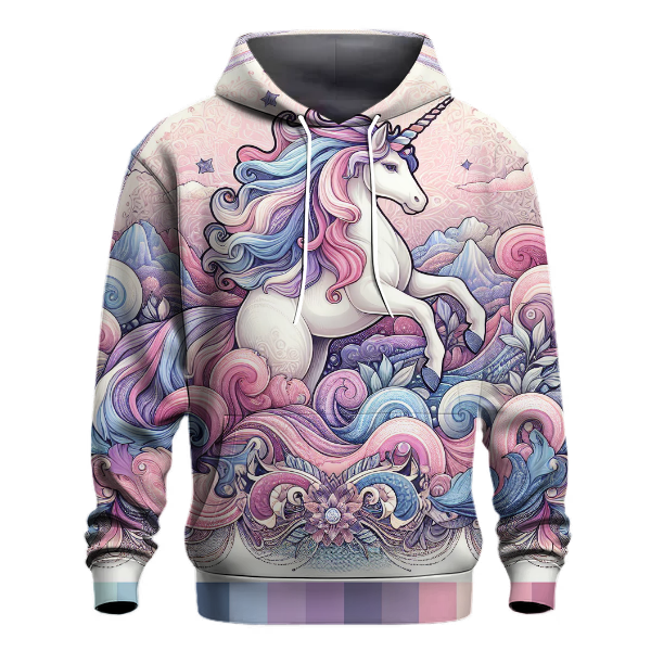 Whimsical Unicorn Tie-Dye Design Hoodie