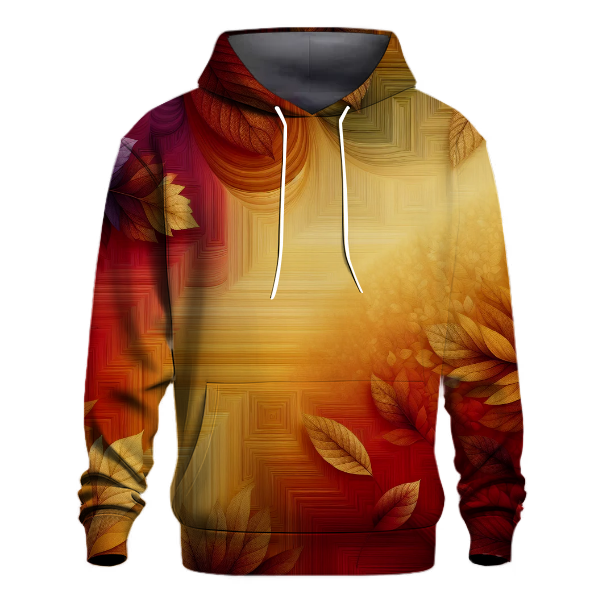 Autumn Leaves Gradient Design Hoodie
