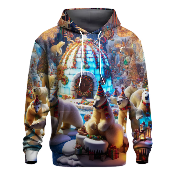 Polar Bear Christmas Fiesta Hoodie