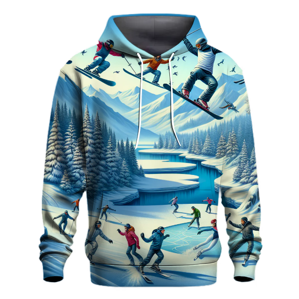 Winter Sports Action Hoodie