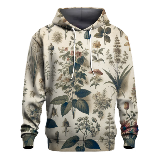 Charming Vintage Botanical Prints Hoodie