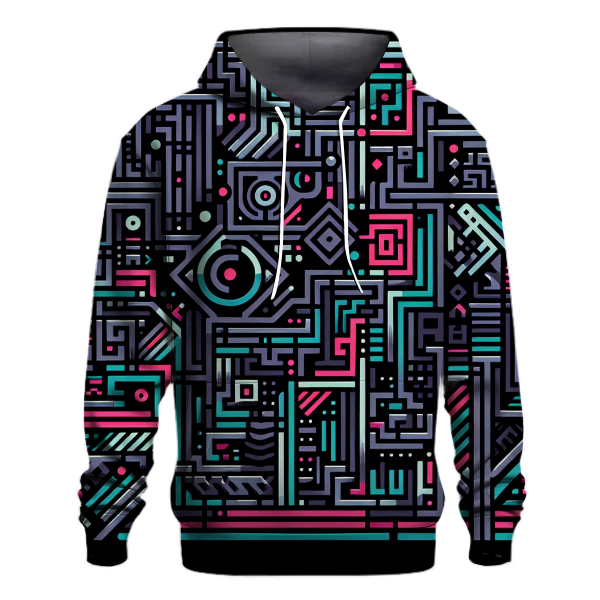 Digital Fusion Maze Hoodie