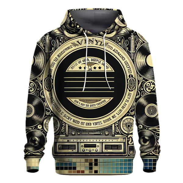 Retro Vinyl Rhythm Hoodie