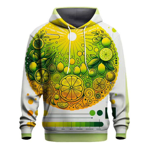 Lemon Lime Splash Gradient Hoodie