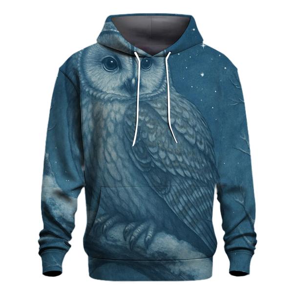 Winter Owl Wisdom Hoodie