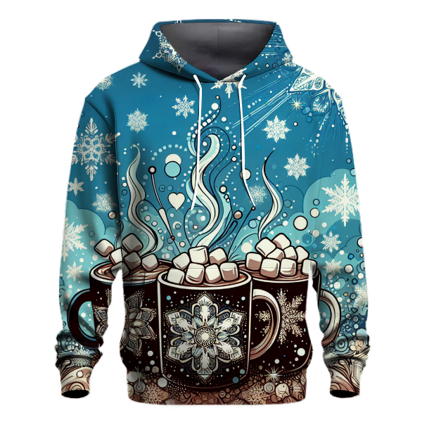 Joyful Snowflakes and Hot Cocoa Hoodie