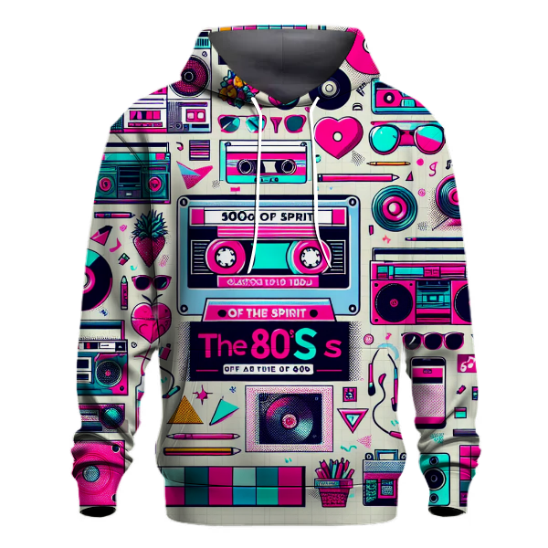 Retro Graphic Collage Hoodie