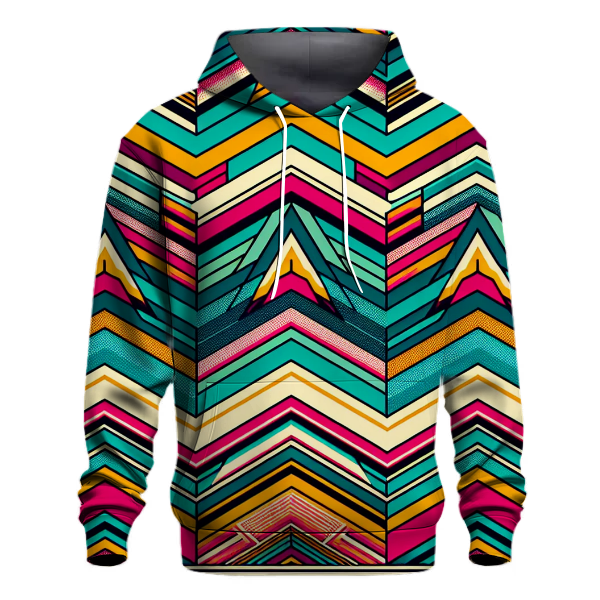 Retro Striped Chevron Hoodie