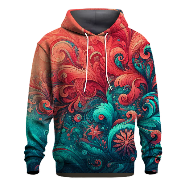 Bold Coral Reef Hoodie