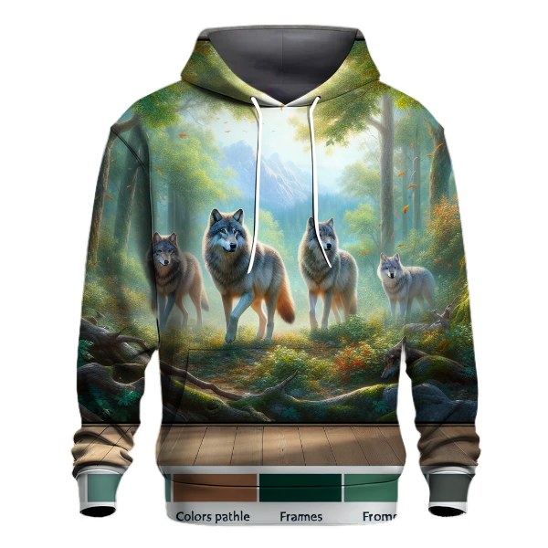 Majestic Wolf Pack Hoodie
