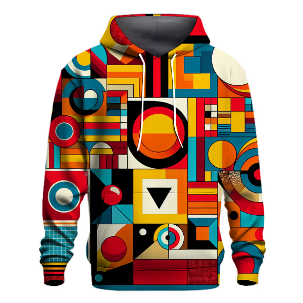 Funky Color Block Shapes Hoodie