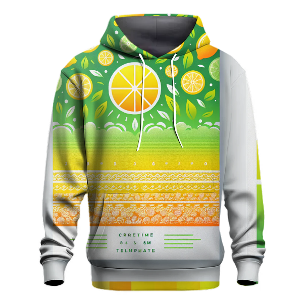 Bright Citrus Burst Hoodie