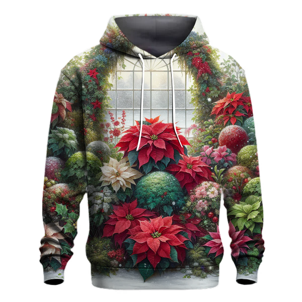 Christmas Poinsettia Garden Hoodie