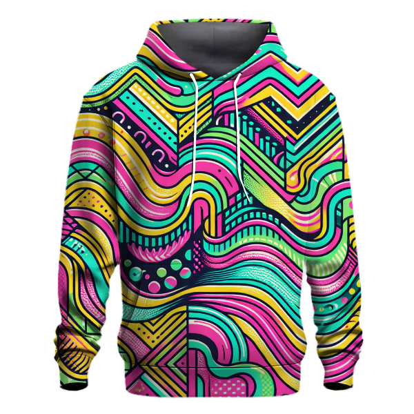 Vivid Retro Wave Hoodie