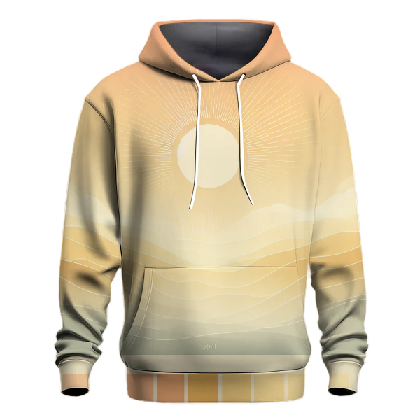 Peachy Sunrise Gradient Hoodie