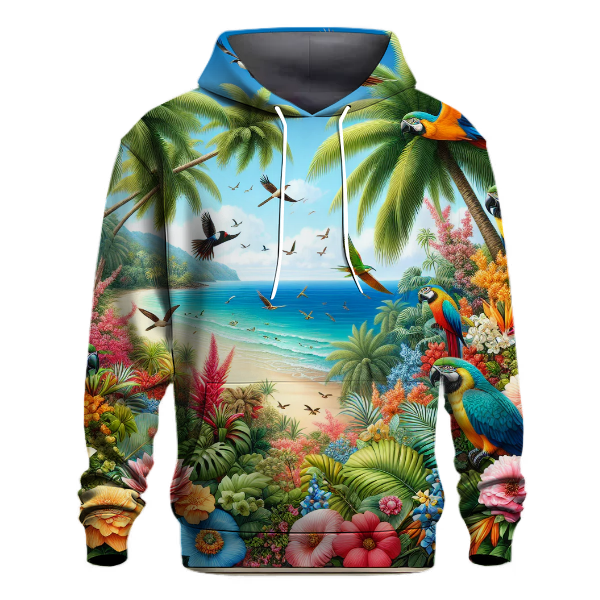 Vibrant Tropical Serenade Hoodie