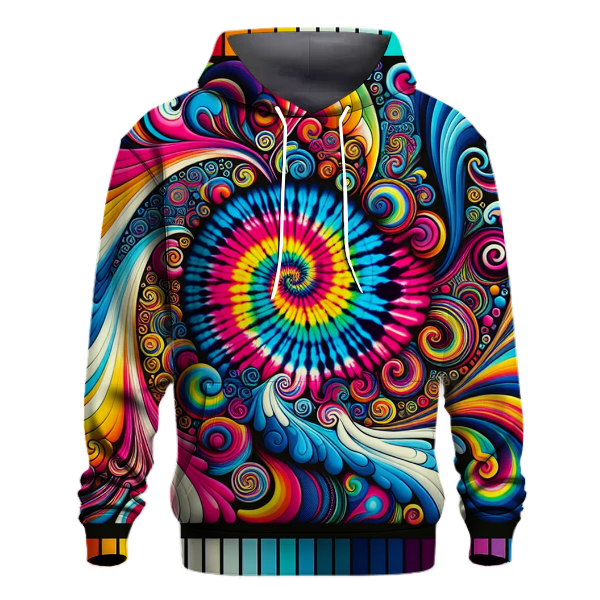 Funky Tie-Dye 80s Hoodie