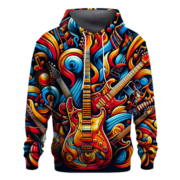 Rockin' Retro Guitars Hoodie