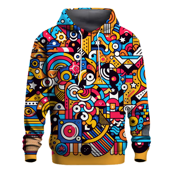 Retro Pop Art Style Hoodie