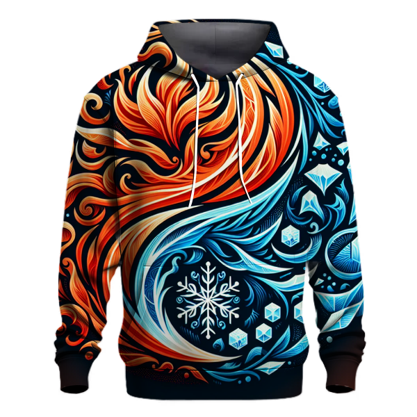 Ember and Ice Contrast Hoodie