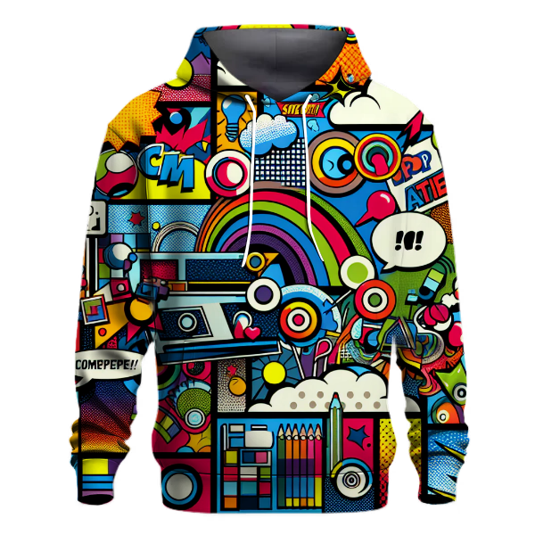 Playful Pop Art Vision Hoodie
