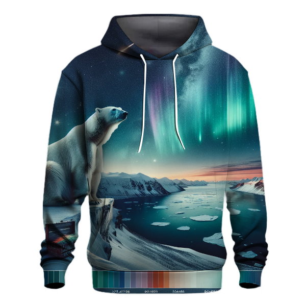 Mystical Polar Bear Starlight Hoodie