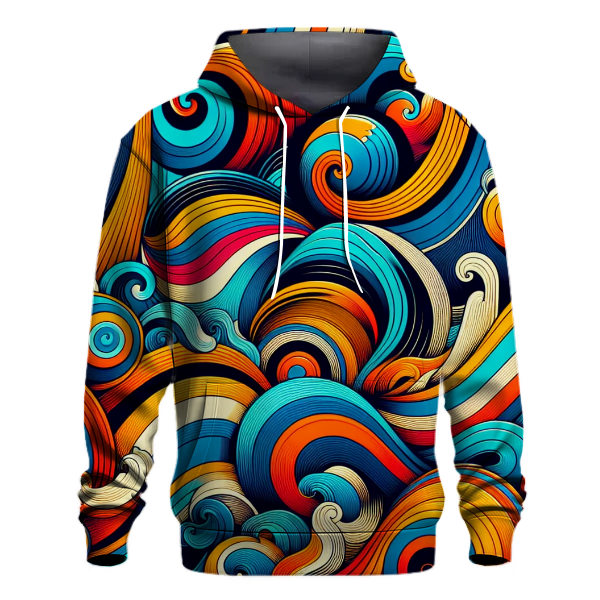 Wave Patterns Hoodie