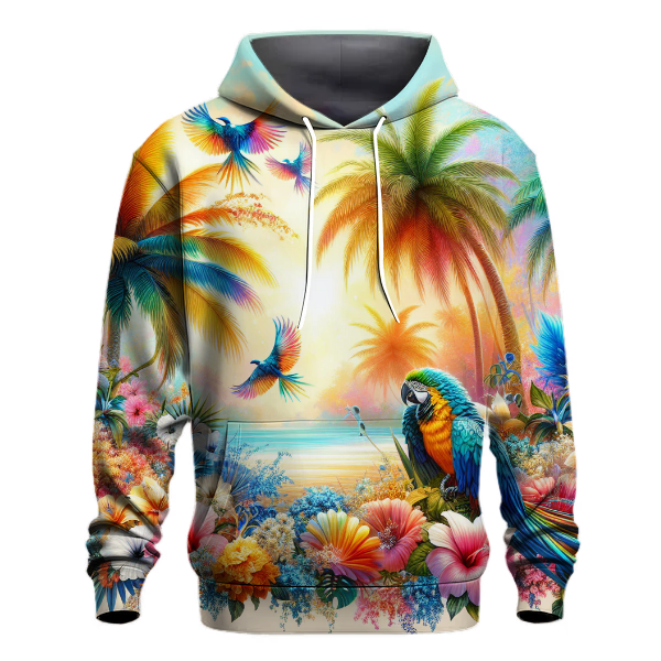 Vivid Tropical Paradise Hoodie
