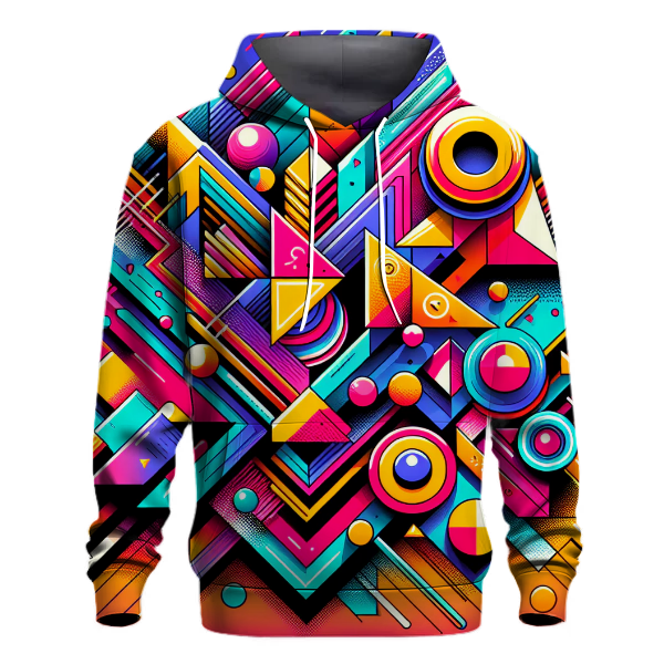 Funky 80s Geometry Hoodie