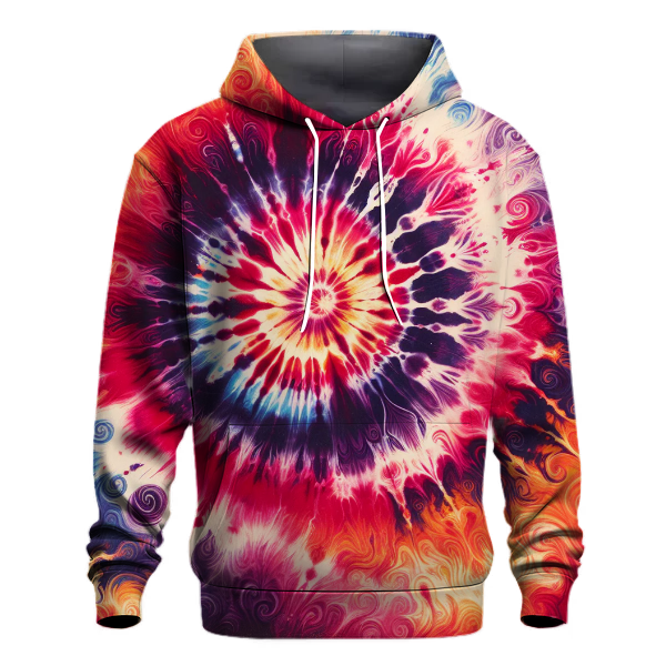 Electric Sunset Tie-dye Design Hoodie