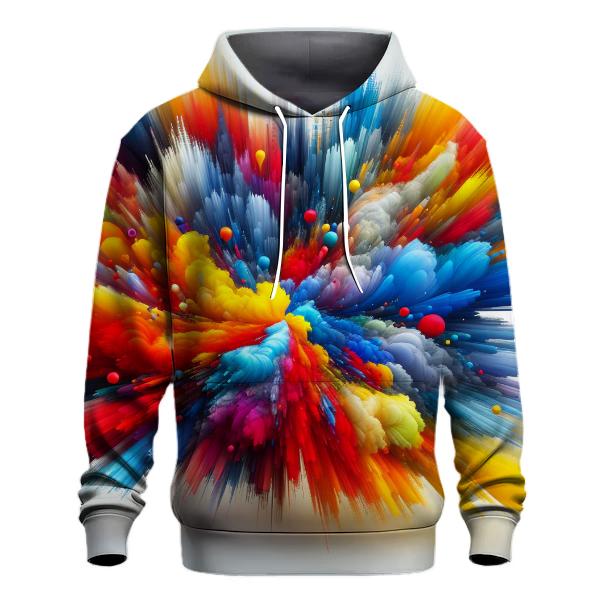 Rainbow Color Burst Hoodie
