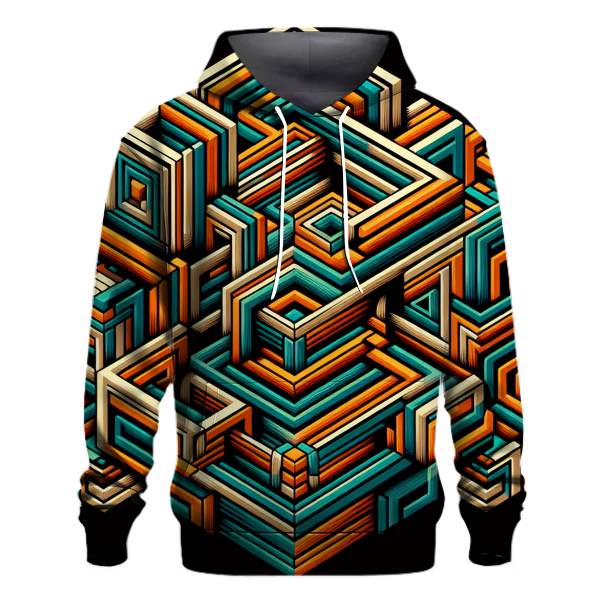 Groovy Geometric Wonderland Hoodie