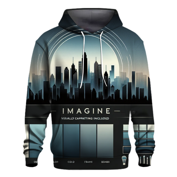 Cityscape Skyline Gradient Hoodie