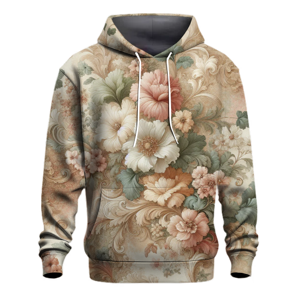 Vintage Floral Flourish Hoodie
