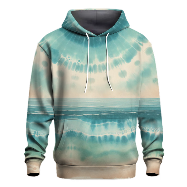 Serene Seascape Tie-dye Design Hoodie