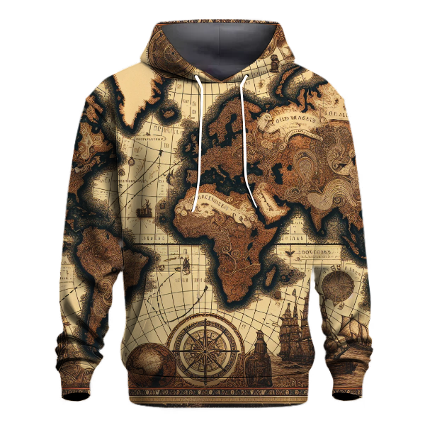Timeless Vintage Maps Hoodie
