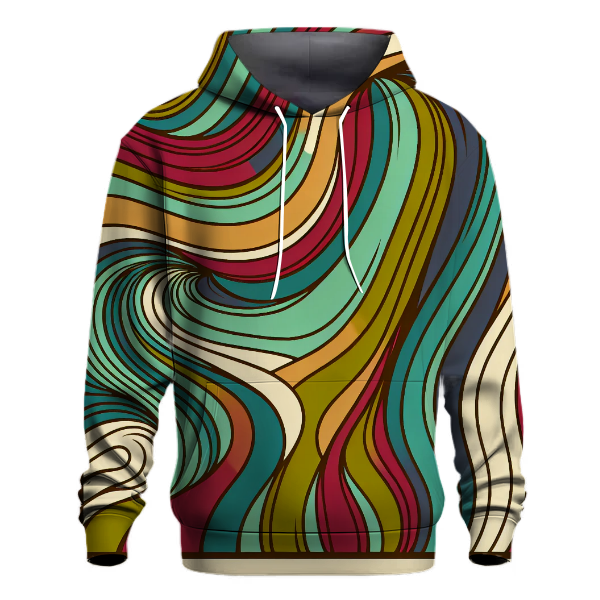 Vintage Groovy Stripes Hoodie