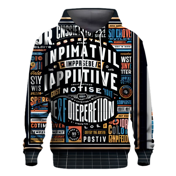 Bold Typography Expressions Hoodie