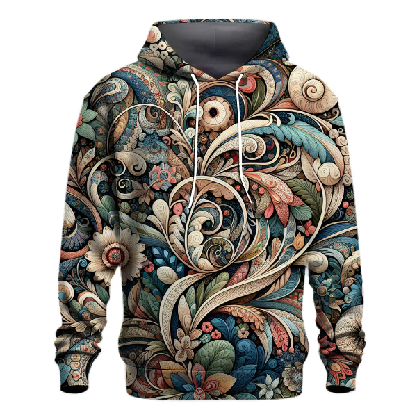Eclectic Floral Patterns Hoodie